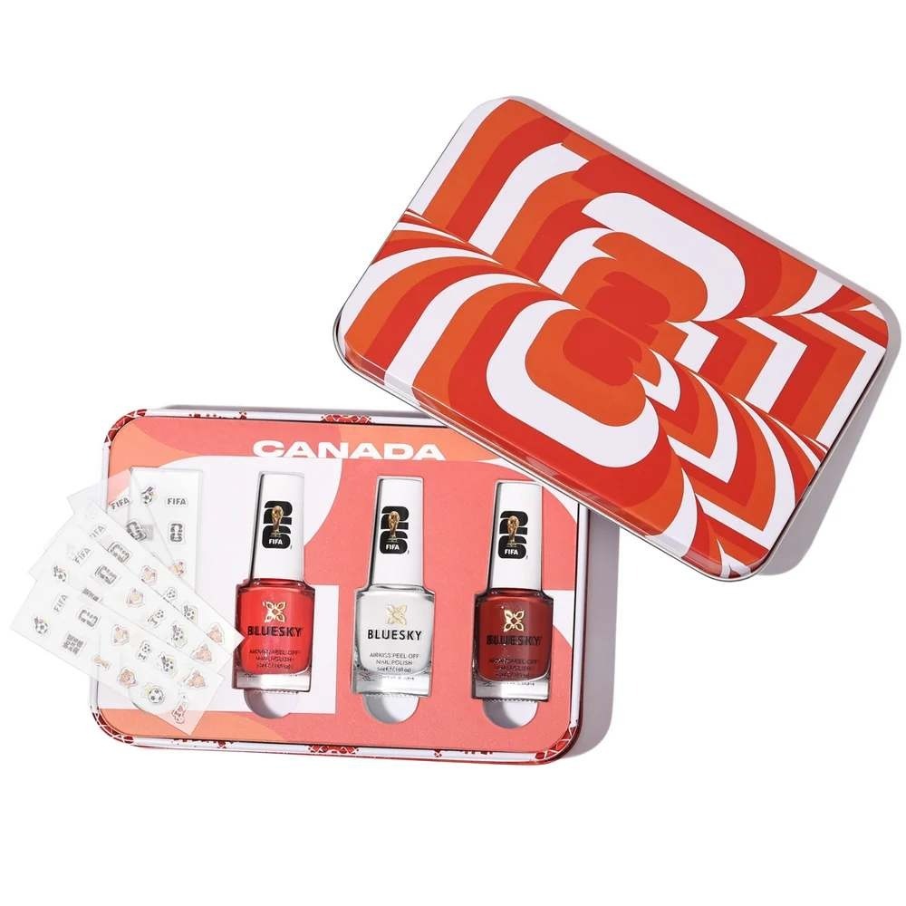 Bluesky FIFA World Cup 2026 Canada Collectible Box Nail Polish Set Red White OS